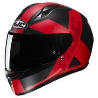 HJC C10 Helmet - Tez MC-1SF - Black/Red