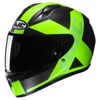 HJC C10 Helmet - Tez MC-4HSF - Black/Green