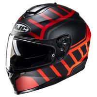 HJC C70N Helmet - Holt MC-1SF - Black/Red