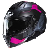 HJC i91 Helmet - Carst MC-8SF - Black/Pink Product thumb image 1