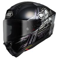 Shoei X-SPR Pro Helmet - Cross Logo TC-5 - Black/White