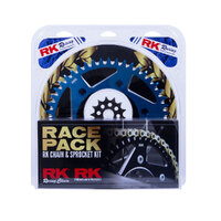 PRO Pack - RK Chain & Sprocket KIT GOLD+BLUE 13/49 YZ250F 01-23