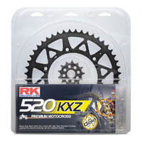 Lite Pack - RK Chain & Sprocket KIT Black 13/48 CRF450R 02-23 / CRF250R 22-23 Product thumb image 1