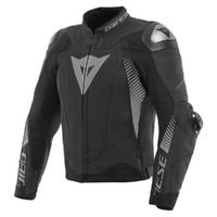 Dainese Super Speed 4 Perforated Leather Jacket - Mens - Black/Charcoal Grey