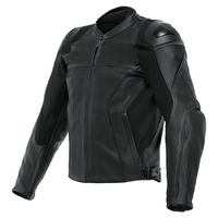 Dainese Racing 4 Jacket - Perforated Leather - Black