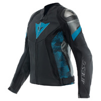 Dainese Avro 5 Leather Jacket - Ladies - Black/Teal/Anthracite