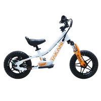 Takani Electric Balance Bike 12'' - TK1224-RS White Orange Product thumb image 1