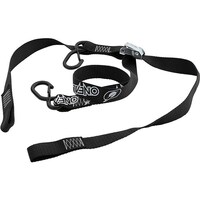 Oneal Deluxe Ratchet TIE Downs 1 1/2 Inch W/ Soft Loop & Secure Hook BLK/BLK (CTN12) Product thumb image 1