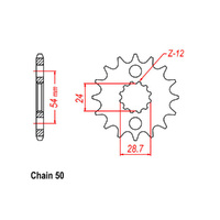 RK Front Sprocket - Steel  15T 530P Product thumb image 1