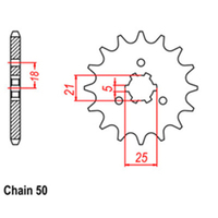 RK Front Sprocket - Steel  16T 530P Product thumb image 1