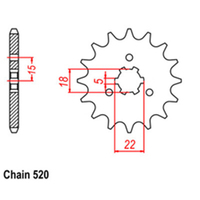 RK Front Sprocket - Steel  11T 520P Product thumb image 1