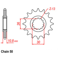 RK Front Sprocket - Steel  15T 530P Product thumb image 1