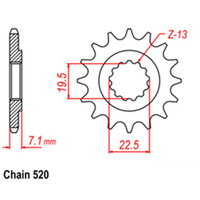 RK Front Sprocket - Steel  14T 520P Product thumb image 1