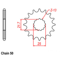 RK Front Sprocket - Steel  18T 530P (Not D/D) Product thumb image 1