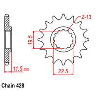 RK Front Sprocket - Steel  14T 428P Product thumb image 1