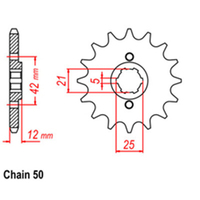 RK Front Sprocket - Steel  16T 530P Product thumb image 1