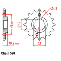 RK Front Sprocket - Steel  15T 520P Product thumb image 1