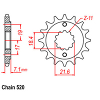 RK Front Sprocket - Steel  12T 520P Product thumb image 1