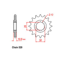 RK Front Sprocket - Steel  15T 520P