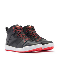 Dainese Suburb D-WP Shoes - Black/White/Lava Red 