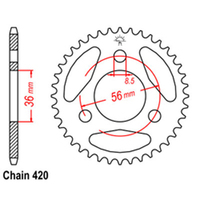 RK Rear Sprocket - Steel 28T 420P