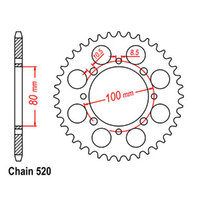 RK Rear Sprocket - Steel 43T 520P D/D