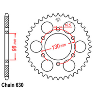 RK Rear Sprocket - Steel 35T 630P