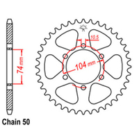 RK Rear Sprocket - Steel 42T 530P Product thumb image 1