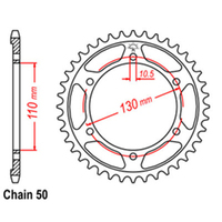 RK Rear Sprocket - Steel 39T 530P