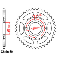 RK Rear Sprocket - Steel 38T 530P Product thumb image 1