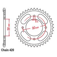 Rear Sprocket - 36T 420P