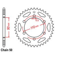 RK Rear Sprocket - Steel 34T 530P