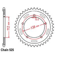 RK Rear Sprocket Steel 45T 525P