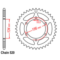 RK Rear Sprocket - Steel 40T 520P Product thumb image 1