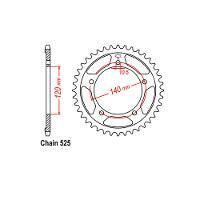 RK Rear Sprocket - Steel 40T 525P Product thumb image 1