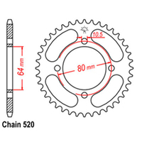 RK Rear Sprocket - Steel 32T 520P