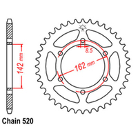 RK Rear Sprocket - Steel 48T 520P Product thumb image 1