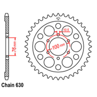 RK Rear Sprocket - Steel 42T 630P