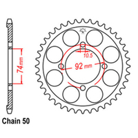 RK Rear Sprocket - Steel 39T 530P