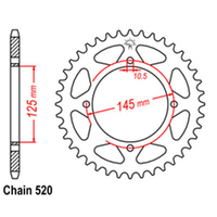 RK Rear Sprocket - Steel 39T 520P Product thumb image 1