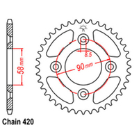 RK Rear Sprocket - Steel 37T 420P Product thumb image 1