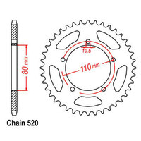 RK Rear Sprocket - Steel 39T 520P Product thumb image 1