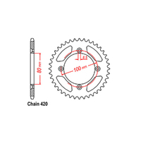 RK Rear Sprocket - Steel 38T 420P