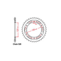 RK Rear Sprocket - Steel 36T 520P Product thumb image 1