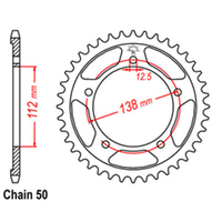 RK Rear Sprocket - Steel 39T 530P