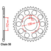 RK Rear Sprocket - Steel 48T 530P