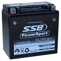 SSB 12V V Spec High Perform AGM Battery (GTX14 BS, YT14BA 4, YTX14 BS) (4.6 Kg)