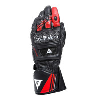 Dainese Druid 4 Leather Gloves - Black/Red/White