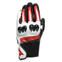 Dainese Mig 3 Leather Gloves - Black/White/Red