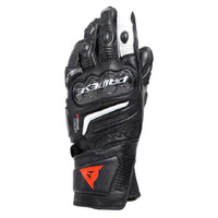Dainese Carbon 4 Leather Gloves - Long Cuff - Ladies - Black/White